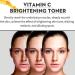 Vitamin C Toner Face Toner For Acne Vitamin C Face Serum Skincare Gifts for Teenage Girl Pore Minimizer Serum Brightening Niacinamide Serum for Anti Aging Reduce Dark Spots&Dullness Nourishing For Dry - Buy Online on GoSupps.com