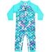 weVSwe Baby Toddler Boy Swimsuit UPF 50+ Sun Protection Rash Guard Swimwear with Crotch Zipper 0-3 Years 3 Years Green Fish Scales