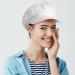 Women's Vintage Newsboy Cap Set - White & Khaki | Soft 8 Panel Cabbie Beret Hats for Girls | Medium Size - Buy Online on GoSupps.com