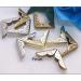 150PCS Book Corner Protector Metal Corner Cover for Scrapbook Album Menu Folder Include 50PCS Gold  50PCS Silver and 50PCS Bronze - Buy Online on GoSupps.com