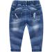 KIDSCOOL SPACE Baby Ripped Jean Toddler Elastic Waist Denim Pants Blue (4-5 Years) - Buy Online on GoSupps.com