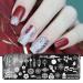 6-Piece Nail Stamping Plates Set with Stamper, Scraper, Chrysanthemum, Coconut Tree, and Leaf Designs - Manicure Nail Art Templates for Flowers - Nail Supplies - Buy Online on GoSupps.com