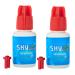 2 Pack Sky Glue S+ Professional Eyelash Extension Glue - Extra Strong Adhesive for Long Lasting Lash Extensions - 6-7 Weeks Retention - 1-2s Dry Time - Semi Permanent Black Glue - 2 Bottles 5ml Ea - Buy Online on GoSupps.com