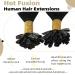 UGEAT balayage real hair extensions - Black to Chocolate Brown & Strawberry Blond U Tip | 55 cm 50g 50 pcs - Long-lasting Quality | International Shipping - Buy Online on GoSupps.com