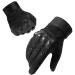 Firschoie Tactical gloves Military gloves Motorcycle gloves with hard ankle protection and 2-finger touchscreen suitable for jungle exploration trekking motorcycle MTB driving (black M)