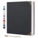 Vienrose Photo Album Self Adhesive 40 Pages Hardcover with DIY Scrapbooking Kit 3 Rings Paper Scrapbook for Lover Friends Kids Anniversary Wedding Gift 9'' x 10.6''40Pages Black