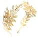 Frcolor Bridal Headband | Golden Leaf Baroque Headpiece | Vintage Bridal Accessories for International Shipping - Buy Online on GoSupps.com