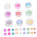 FRCOLOR 9 Boxes Nail Decoration Jewelry Jewlery Beads for Nails Nail Gem Nail Beads for Nail Art Gems for Nails Jewels for Nails Mini Beads Tiny Beads Glass Acrylic Crystal Beads