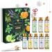 HEYTREE Essential Oils Set 8 x 10ml Pure Natural Aromatherapy Oils - Lavender Eucalyptus Tea Tree Vanilla Peppermint Lemongrass Bergamot Orange-Christmas Gifts