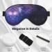 Blue & Purple Galaxy Print Soft Eye Mask - Comfortable Sleep Mask for Men & Women | Ideal for Travel & Rest - Buy Online on GoSupps.com
