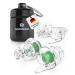 Senner Musicpro - hearing protection for festival concert and disco aluminum container green/transparent - hearing protection plugs/hearing protection adults - hearing protection occupational safety earplug music earplugs Color: green.Alube containers: wi