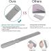 VOGARB Professional Nail Files For Natural Hard/Thick Nails with Case 4.6'' Double Sided 180 Diamond Grits Metal Stainless Steel No Slip Handle Easily Grinding Finger Toe Salon Home Travel (1 Pack(A)) - Buy Online on GoSupps.com