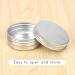 Pack of 30 Round Metal Lip Balm Tins with Screw Caps (1) - Buy Online on GoSupps.com