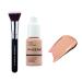 ABRUS  - Phoera Foundation and Concealer  Soft Matte Full Coverage  24HR Long-Lasting  Oil-Free  Vegan  Waterproof  Kabuki Brush Included (103 Warm Peach)