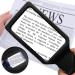 Rechargeable 4X Magnifying Glass with 10 Anti-Glare LEDs - Ideal for Low Vision, Seniors & Macular Degeneration - Buy Online on GoSupps.com