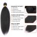 Ladiary Brazilian Kinky Straight Hair Bundles - 3 Remy Human Hair Weaves (20 22 24 Inch) - Natural Black 9A Quality - Buy Online on GoSupps.com