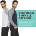 Mens Thermal Long Sleeve Henley Shirt - Lightweight Base Layer for T-shirts & Jackets - 3-Pack Set - Buy Online on GoSupps.com