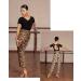 SCGGINTTANZ G4034 Latin Dance Professional Tightened Cuff Pants - Leopard Large - Buy Online on GoSupps.com