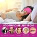 MEDLOT Moist Heat Therapy Eye Mask for Dry Eyes - Hot/Cold Pad with Silicone Beads for Styes & Puffy Eyes - Microwavable & Adjustable Strap - Buy Online on GoSupps.com