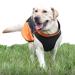 H.S.C PET Large Dogs Raincoats Waterproof Jacket,Orange Adjustable Puppy Lightweight Shirts, Doggie Windproof Warm Vest with Harness Hole(Size 2XL,76-85lbs) XX-Large(62cm76-85lbs) Orange