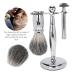 Premium 3 Piece Shaving Set - Brush Holder & Accessories for Salon Quality Shave | International Shipping Available - Buy Online on GoSupps.com