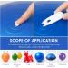 Yolev Yoga Ball Air Plug Replacement Kit - 1 Ball Puller & 10 Stoppers for Fitness & Gymnastics - Buy Online on GoSupps.com