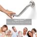 AquaChase 1-1/4 Knurled Grab Bar - ADA Compliant Bath Safety Handrail | Heavy Duty 500lbs Support - 9 Brushed Nickel | Mobility Aid for Seniors & Disabled - Buy Online on GoSupps.com