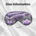 SSIMOO Lavender Flower Print Eye Mask - Double-Sided Soft & Light Blocking for Better Sleep - Buy Online on GoSupps.com