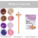 DICHA 3 Inch Drop Spindle Kit with Merino Wool & Instructions | Wooden Spindles for Weaving & Spinning | Perfect Gift for Beginners | Round Whorl Design - Buy Online on GoSupps.com
