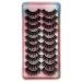 WILD UNIVERSE 3D Mink Faux Cat Eye False Eyelashes - 10 Pairs | 15mm Wispy Lightweight Curly Lashes - B010 - Buy Online on GoSupps.com