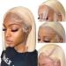 SUPERLOOK Blonde Bob Wig Human Hair 613 Lace Front Wig Human Hair 13X4 HD Transparent lace Front Bob Wig Human Hair Pre Plucked With Baby Hair 180% Density 613 Short Bob Wigs Human Hair for Women (10inch  13X4 613 Bob Wi...