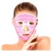 MUNSKT Cooling Mask Gel Beads Hot & Cold Soothing Therapy Reusable Ice Mask with Elastic Band for Migraine Sinus Pain Inflammation Face Puffiness Dry Eyes Headache Hangover
