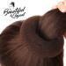 Teenitor Donut Hair Bun Maker Set - 7 Pieces (Dark Brown) with Elastic Bands and Hair Pins - Buy Online on GoSupps.com