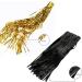 2PCS 3' X 8' Black & Gold Metallic Tinsel Foil Fringe Curtain Backdrop for Parties - 2023 New Years, Halloween, Graduation - 2 Pack - Buy Online on GoSupps.com