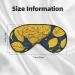 Yellow Leaves Chicken Soft Sleep Eye Mask - Breathable Female Eye Patch for Travel & Relaxation - Buy Online on GoSupps.com