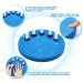 Weysat Nail Polish Holder - Anti-Spill Organizer Stand for Manicure Pedicure - Blue - Buy Online on GoSupps.com