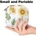 Buy Watercolor Sunflower Menstruation Pad Bag with Zipper - Stylish & Practical Women's Tampon Collecting Bags - Buy Online on GoSupps.com