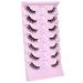 JIMIRE 7 Pairs Half Lashes - Natural Wispy Cat Eye False Eyelashes 3D Effect - 12MM Short Strip Lashes Pack - Buy Online on GoSupps.com