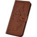 Uposao Retro Feather Bird Pattern Leather Wallet Case for Samsung Galaxy A20e - Protective Flip Cover Brown - Buy Online on GoSupps.com