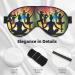 Shop Gymnastics Game Print Eye Mask | Adjustable Blackout Sleep Mask for Men & Women - Best Sleep Aid - Buy Online on GoSupps.com