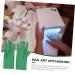 Healeved 2 Pairs Nail Gloves Protection Elastic Spandex Sleeve - Buy Online on GoSupps.com