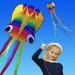 Great Octopus Dragon Flight - Large Rainbow Easy Flyer for Outdoor Games & Activities | Vibrant Colorful Flying Dragons - Buy Online on GoSupps.com