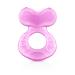 Nuby Silicone Teethe-eez Teether with Bristles, Includes Hygienic Case, Pink 1 Count - Pink