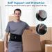 Back Brace with 6 Stays for Lower Back Support - Adjustable Lumbar Decompression Belt for Herniated Disc & Sciatica - Black Medium Size - Buy Online on GoSupps.com