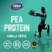 Now Foods Sports Pea Protein Vanilla Toffee - 2 lbs (907g) | Plant-Based Protein Supplement - Buy Online on GoSupps.com