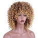 Buy Afro Wig for Women - Brown Wavy Synthetic Curly Long Hair for 50s 60s 70s 80s Party & Cosplay - International Shipping - Buy Online on GoSupps.com