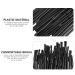 FOMIYES 100Pcs Flat Mouth Makeup Tools - Luster Eyebrow Brush Portable Lip Gloss Applicator & Mini Eyeshadow Brush - Black - Buy Online on GoSupps.com