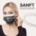 German Made 50pc Disposable Face Masks | CE Certified Type IIR | Breathable Triple Layer | 99.78% Filtration | Elastic Earloops | White Dots Design | Adults Size (17.5cm x 9.5cm) - Buy Online on GoSupps.com