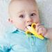 Baby Banana Yellow Infant Toothbrush | Made in USA | Teether for Oral Hygiene | Easy-to-Hold for Babies & Toddlers - Buy Online on GoSupps.com