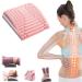 Return pillow-relief of back pain lumbar support herniated disc sciatic pain relief posture correction spine stenosis neck pain support for longer pink